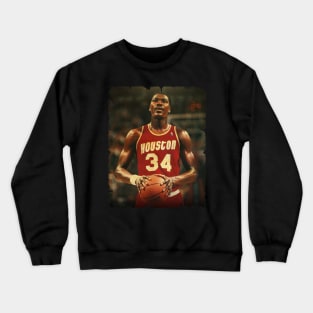 Hakeem Olajuwon - Vintage Design Of Basketball Crewneck Sweatshirt